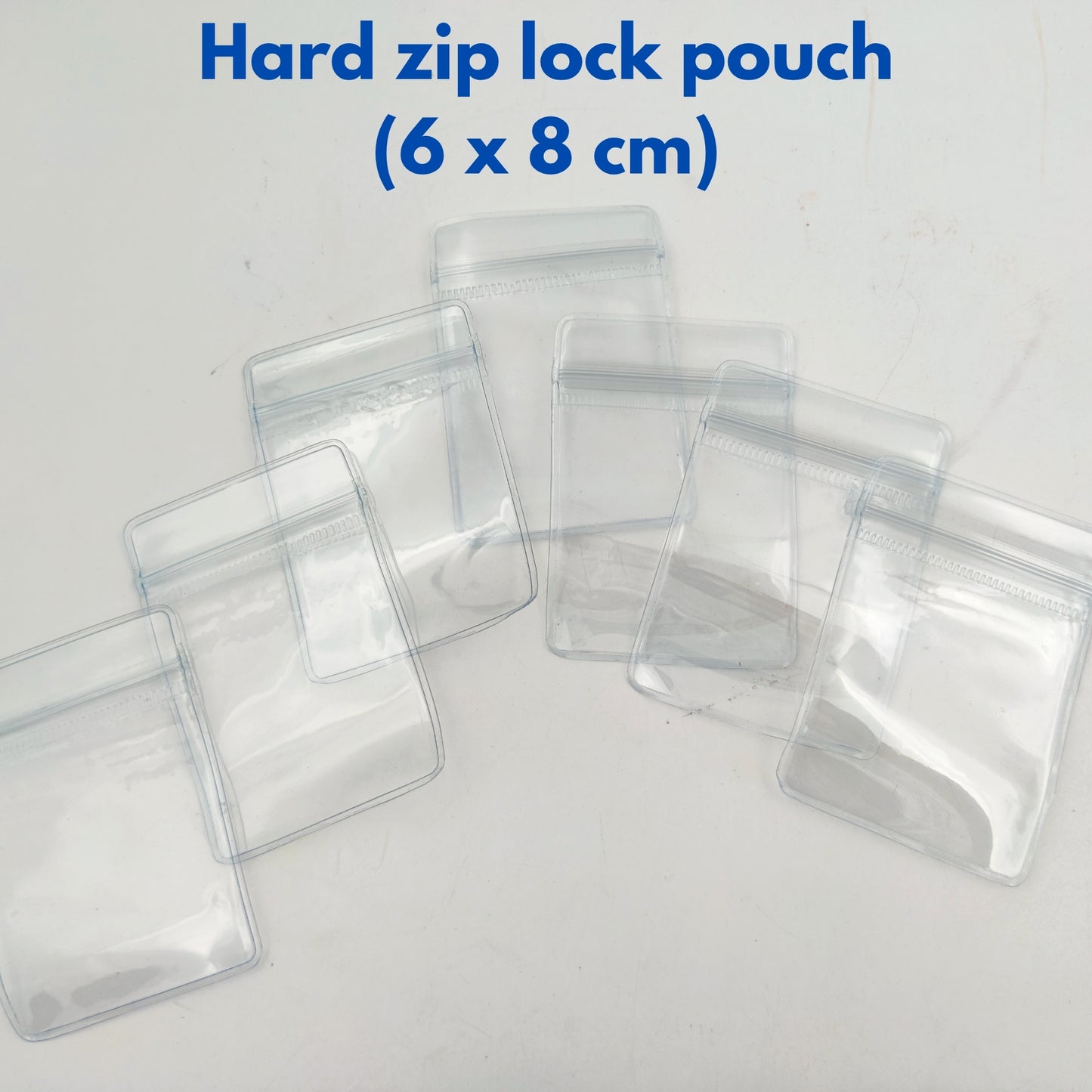 Hard Zip Lock Hard Zip Lock Pouch 100 Pcs (6x8 cm) – Heavy-Duty Resealable Packaging Bags for Jewelry & Accessories