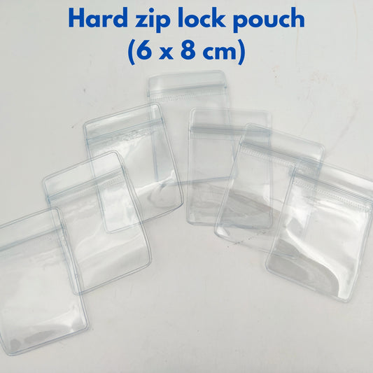 Hard Zip Lock Hard Zip Lock Pouch 100 Pcs (6x8 cm) – Heavy-Duty Resealable Packaging Bags for Jewelry & Accessories