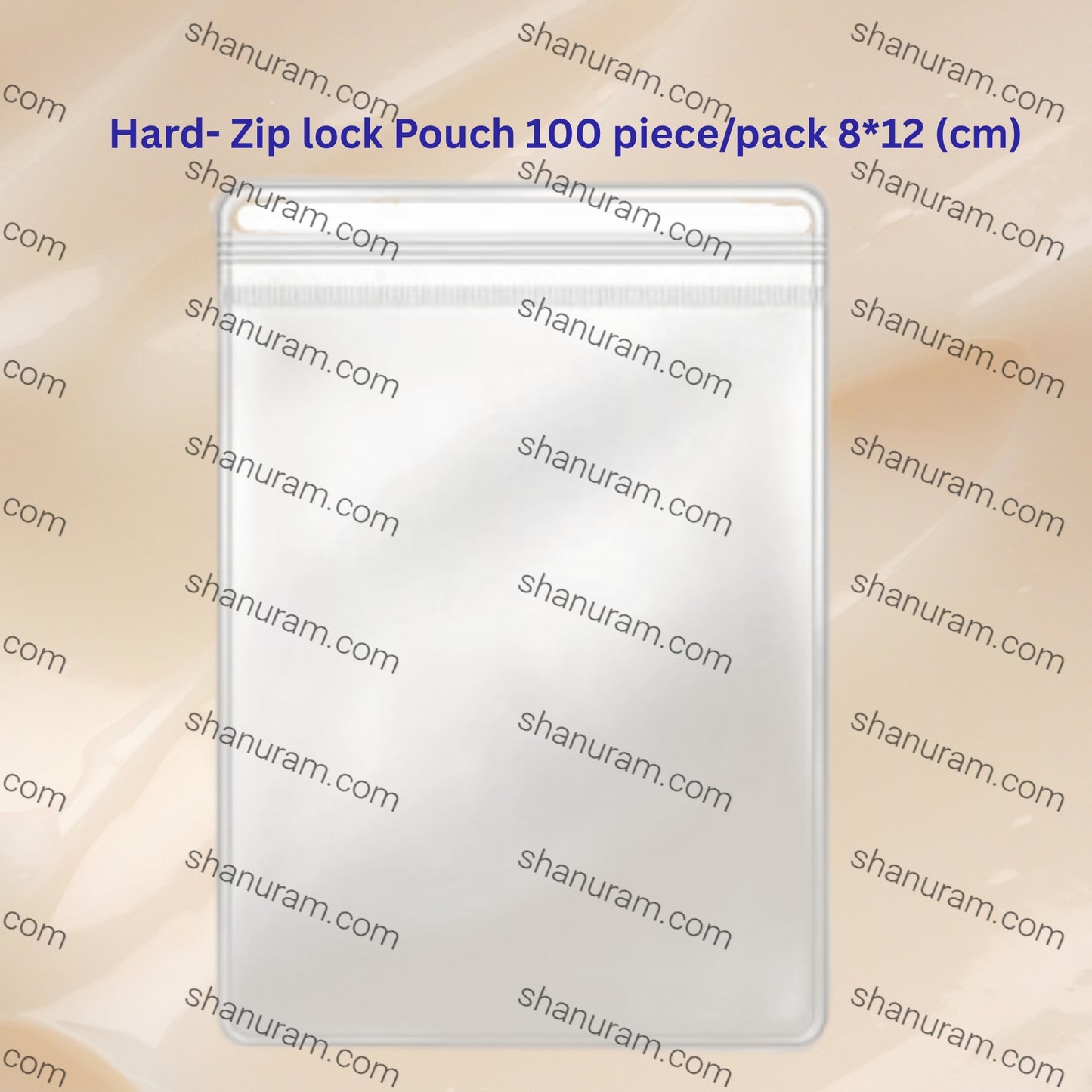 Hard- Zip lock Pouch 100 piece/pack 8*12 (cm)