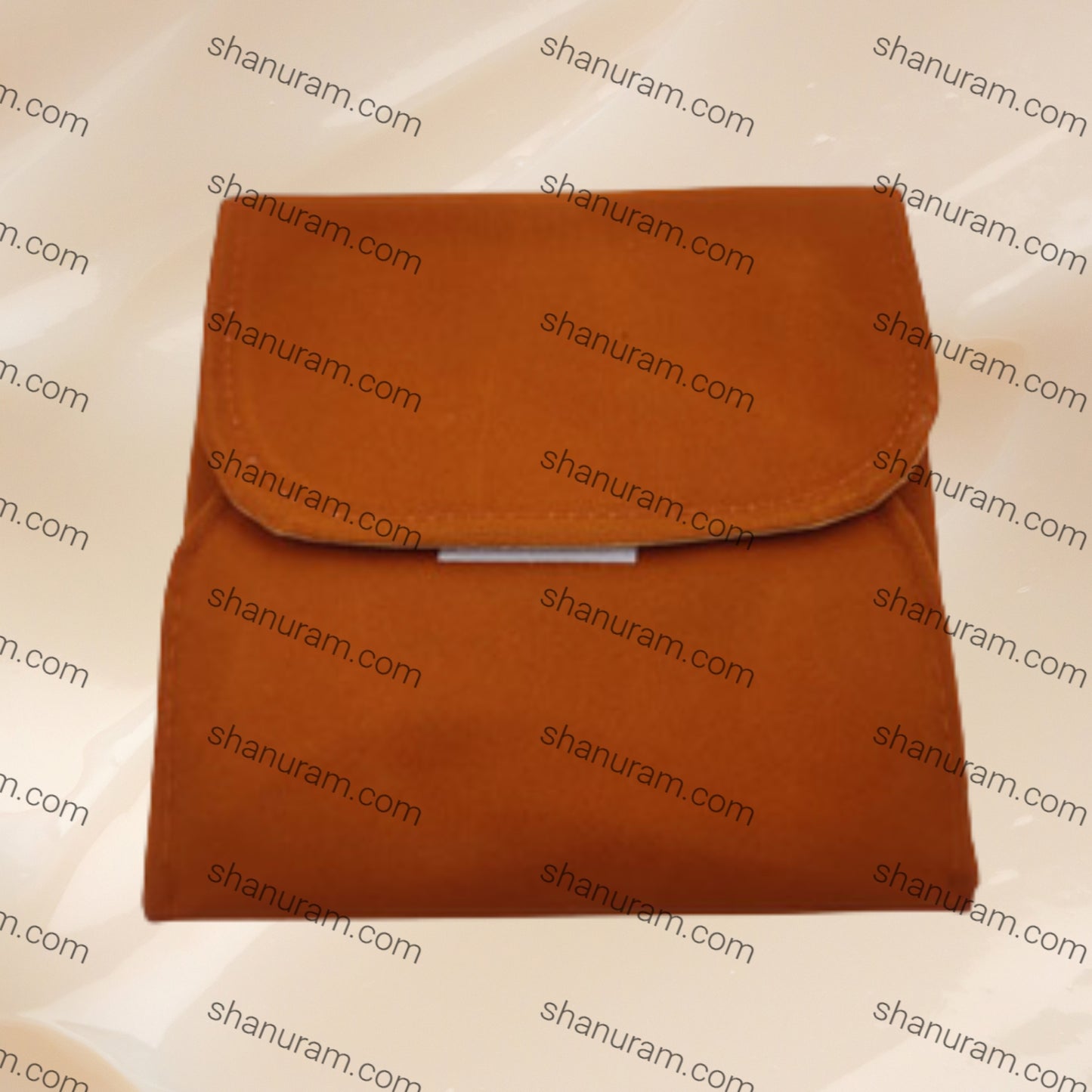Rust Brown Velvet Medium Necklace Set Folder
