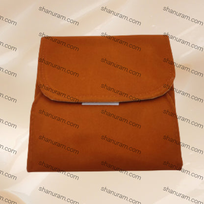 Rust Brown Velvet Medium Necklace Set Folder