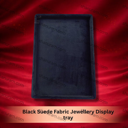 Black Suede Fabric Jewellery Display tray