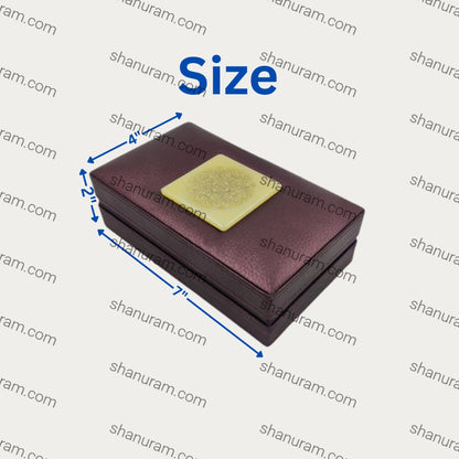 Leather Type Marble Polish Double Bangle LED Light Box