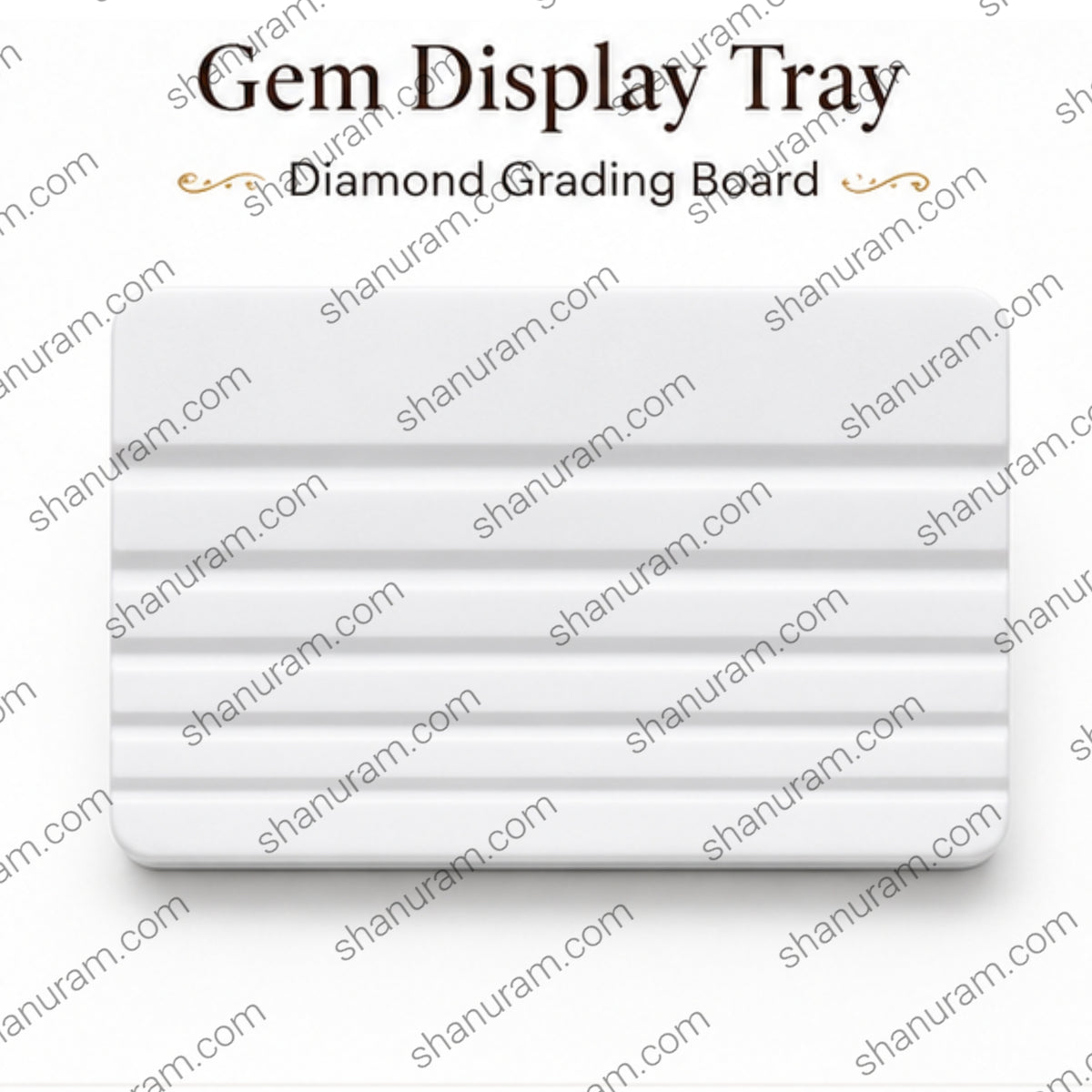 SCJ Gem Display Tray Diamond Grading Board Color Comparison Plate White