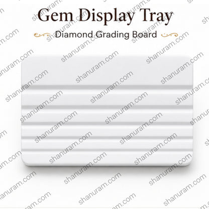 SCJ Gem Display Tray Diamond Grading Board Color Comparison Plate White