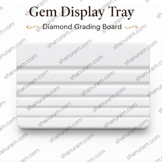 SCJ Gem Display Tray Diamond Grading Board Color Comparison Plate White