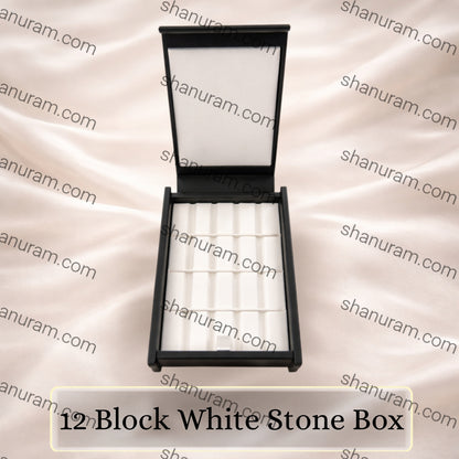 12 Block White Stone Box