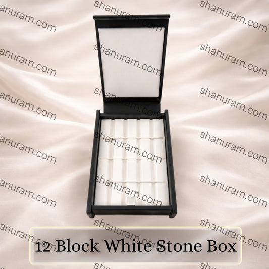 12 Block White Stone Box