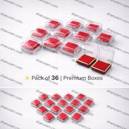 Crystal Ring Box, 36 piece/pack