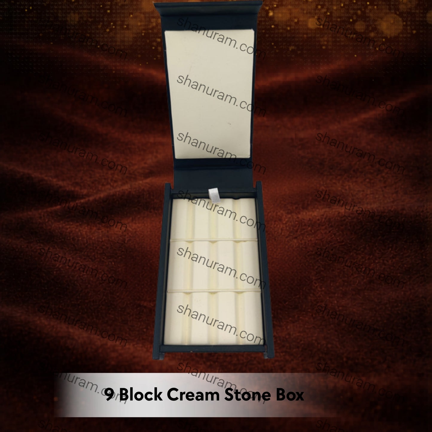 9 Block Cream Stone Box