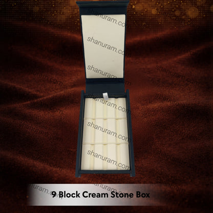 9 Block Cream Stone Box