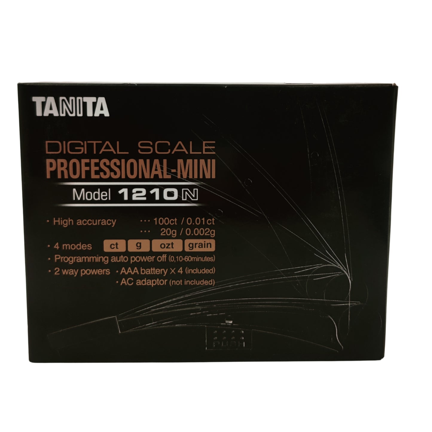 Tanita 1210N Digital Jewellery Scale – 20g x 0.002g | High-Precision Carat & Gram Weighing Scale