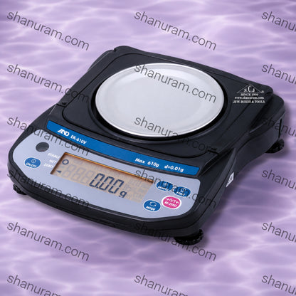 A&D EK-610V Jewellery Weighing Scale – 610g Capacity, 0.01g Precision, LED Display, RS-232 Interface