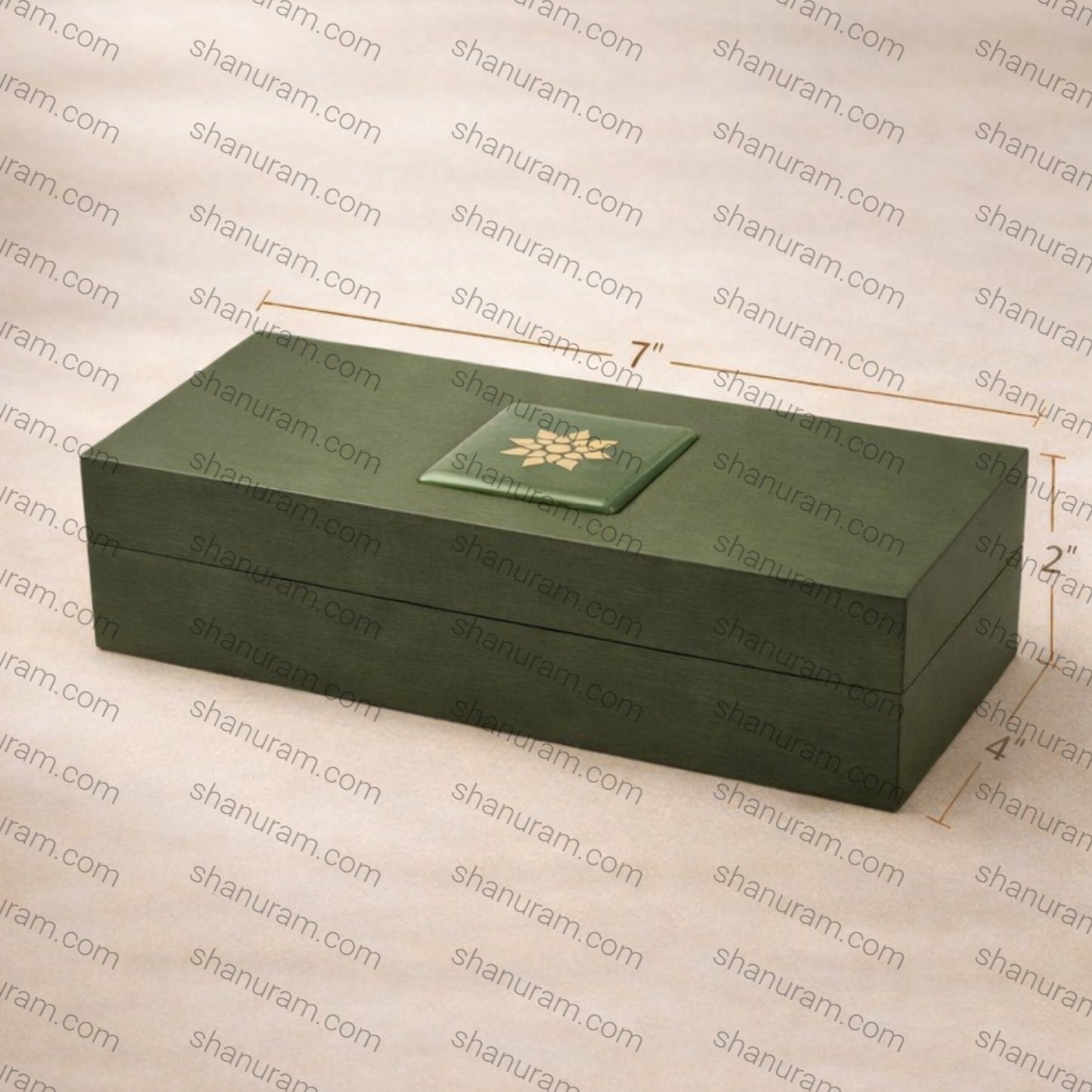 Luxury Green Finish Double Bangle Box | Premium Jewellery Storage & Gift Box