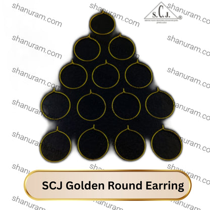 SCJ Golden Round Earring