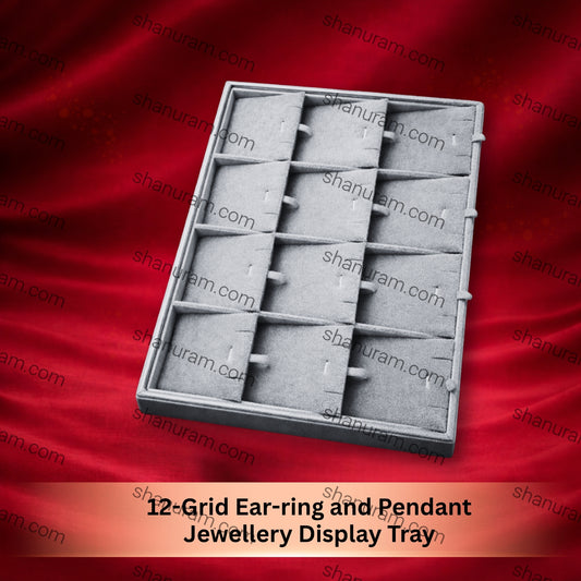 12-Grid Ear-ring and Pendant Jewellery Display Tray