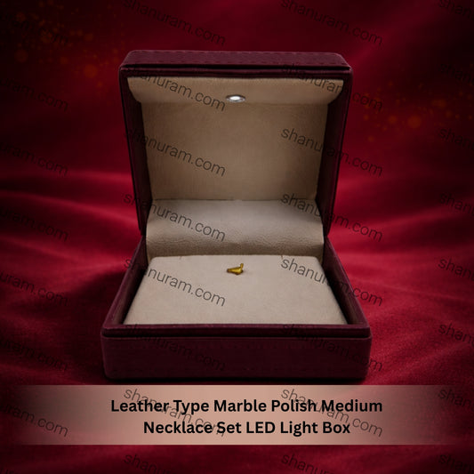 Leather Type Marble Polish Pendant LED Light Box