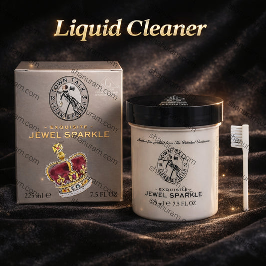 Town Talk Jewel Sparkle Liquid Cleaner | Gold & Precious Stone Jewellery Bath - 225ml
