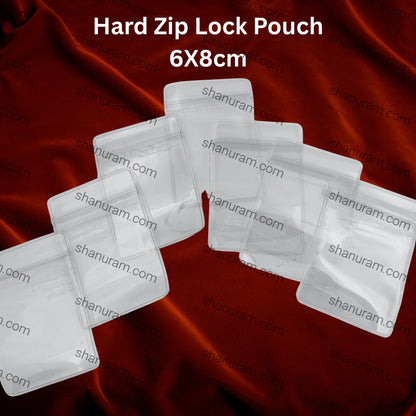 Hard Zip Lock Hard Zip Lock Pouch 100 Pcs (6x8 cm) – Heavy-Duty Resealable Packaging Bags for Jewelry & Accessories