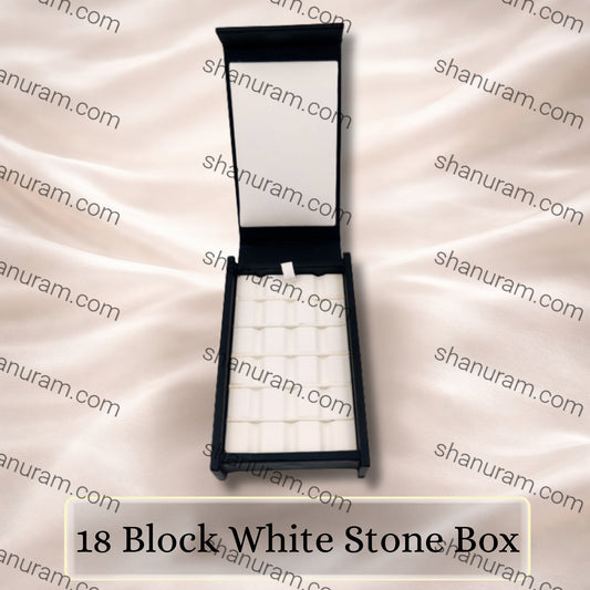 18 Block White Stone Box
