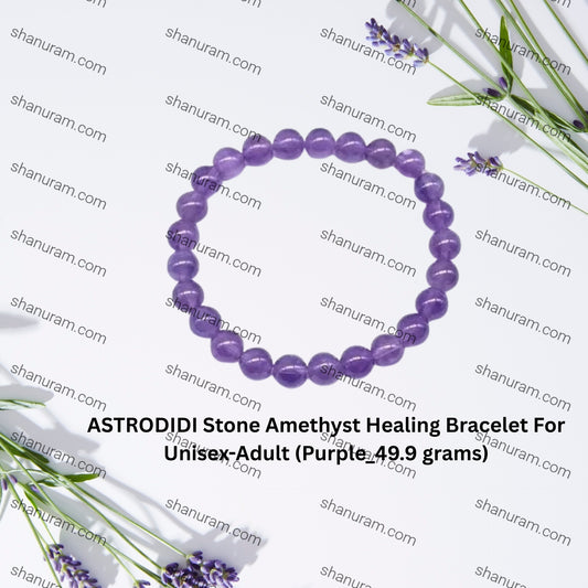 ASTRODIDI Stone Amethyst Healing Bracelet For Unisex-Adult