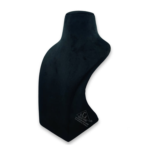 Dummy Black Suede Necklace Stand with Curve