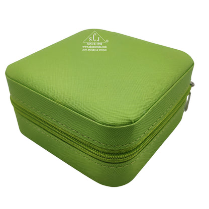 Light Green Premium Multi-Function Jewellery Organizer Case for Earrings, Chains & Rings