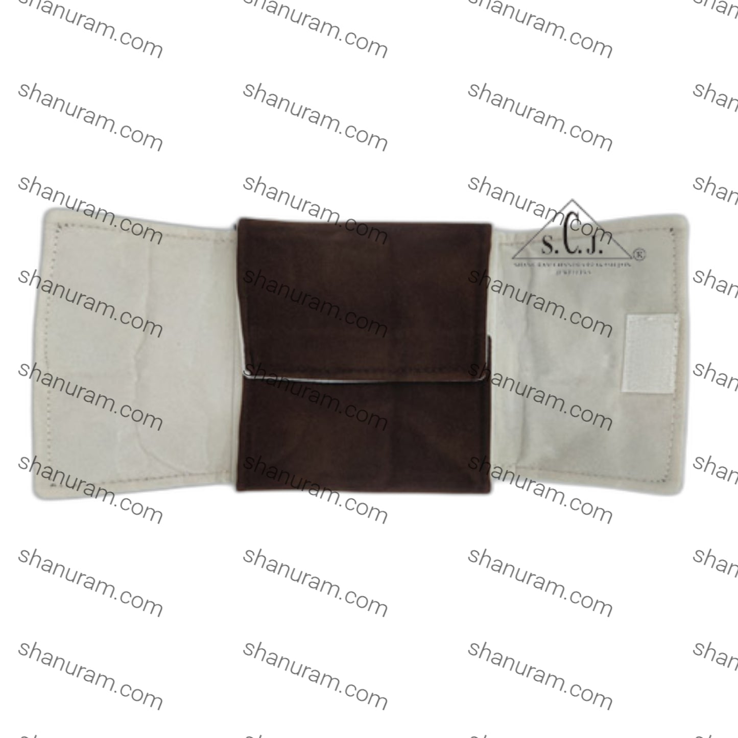 Dark Brown Velvet Small Necklace Set Folder