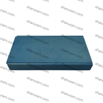 50 Block (Cream inside, Blue Suede Outside) Stone Box