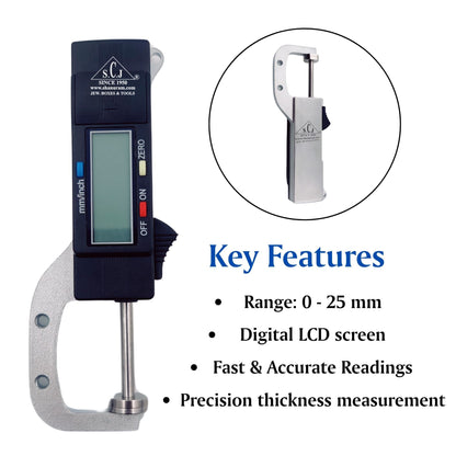 SCJ Digital Graphic Thickness Gauge
