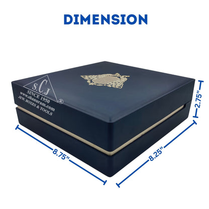 Premium Blue Silk Series Choker Set LED Light Box