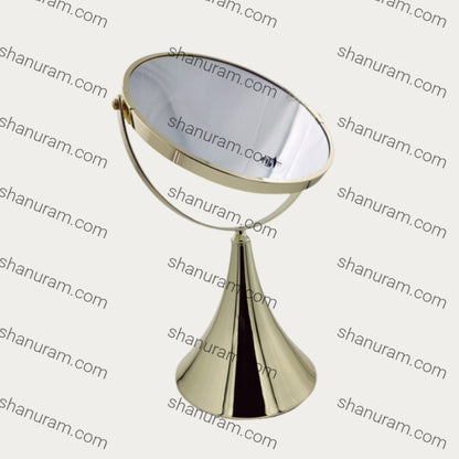 Coesmatic Gold Aluminium Oval 3X Magnifying Mirror