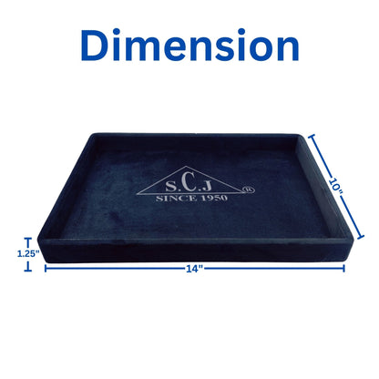 Black Suede Fabric Jewellery Display tray(Long Height)