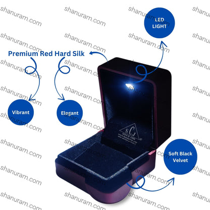 Premium Red Silk Series Earring / tops LED Light box