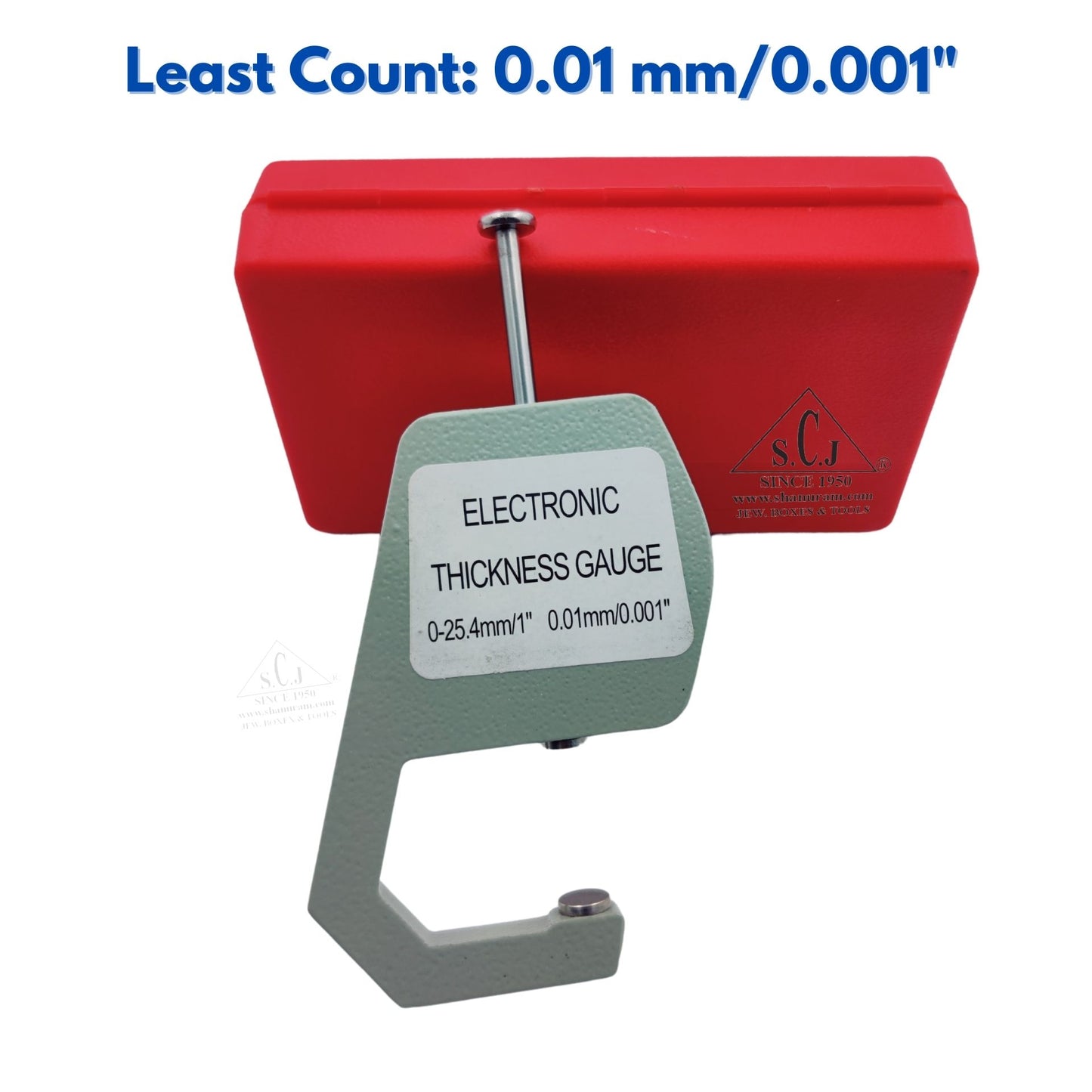 SCJ Electronic Thickness Gauge 0-25.4mm/1"
