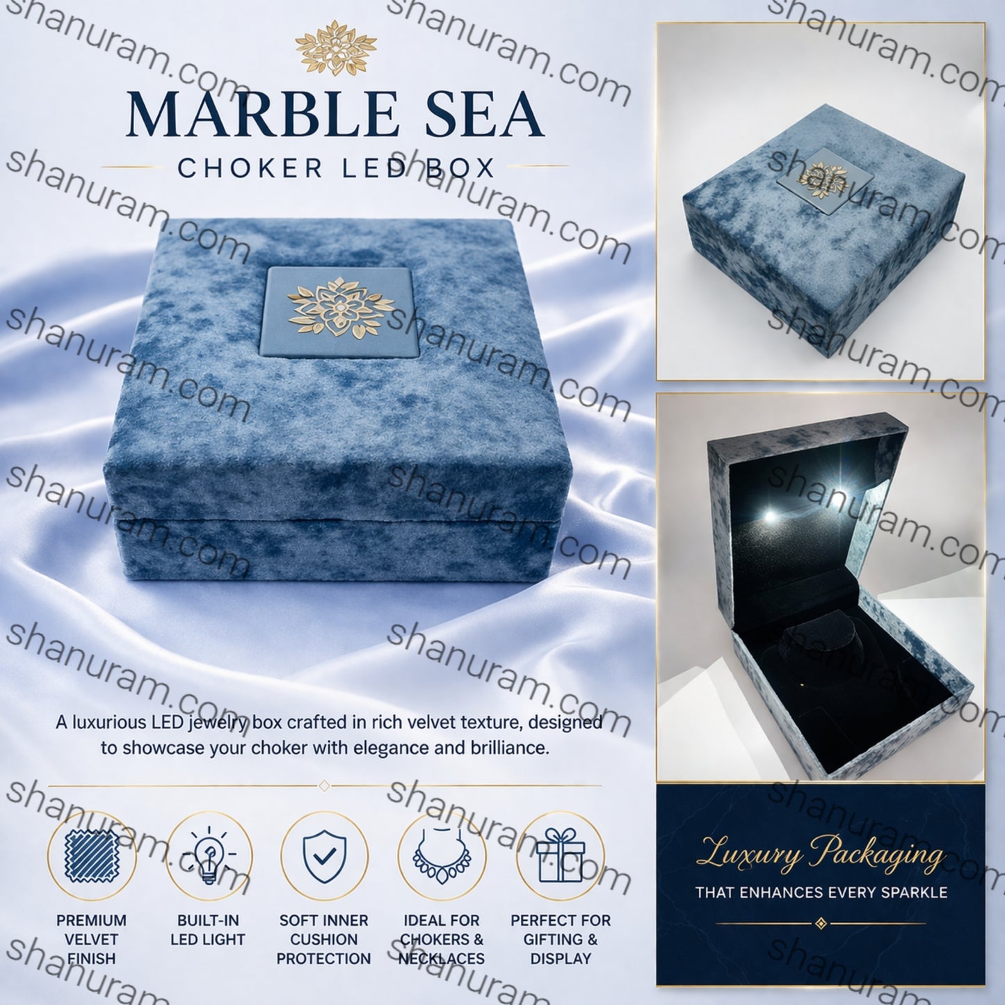 Marble Sea Choker LED Box
