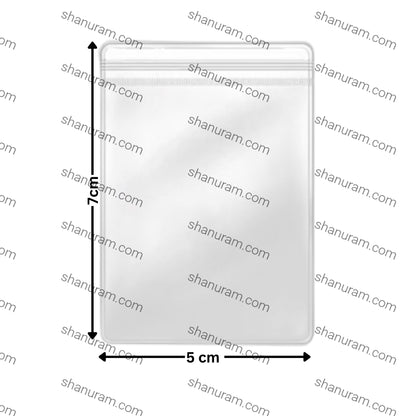 Hard- Zip lock Pouch 100 piece/pack 5*7 (cm)