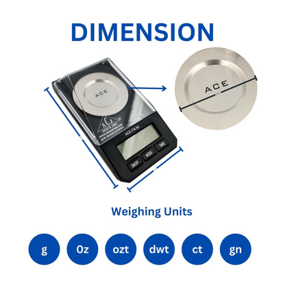 ACE FN-50 Professional Digital Weighing Scale | Pocket Scale | Jewellery Pocket Weighing Scale