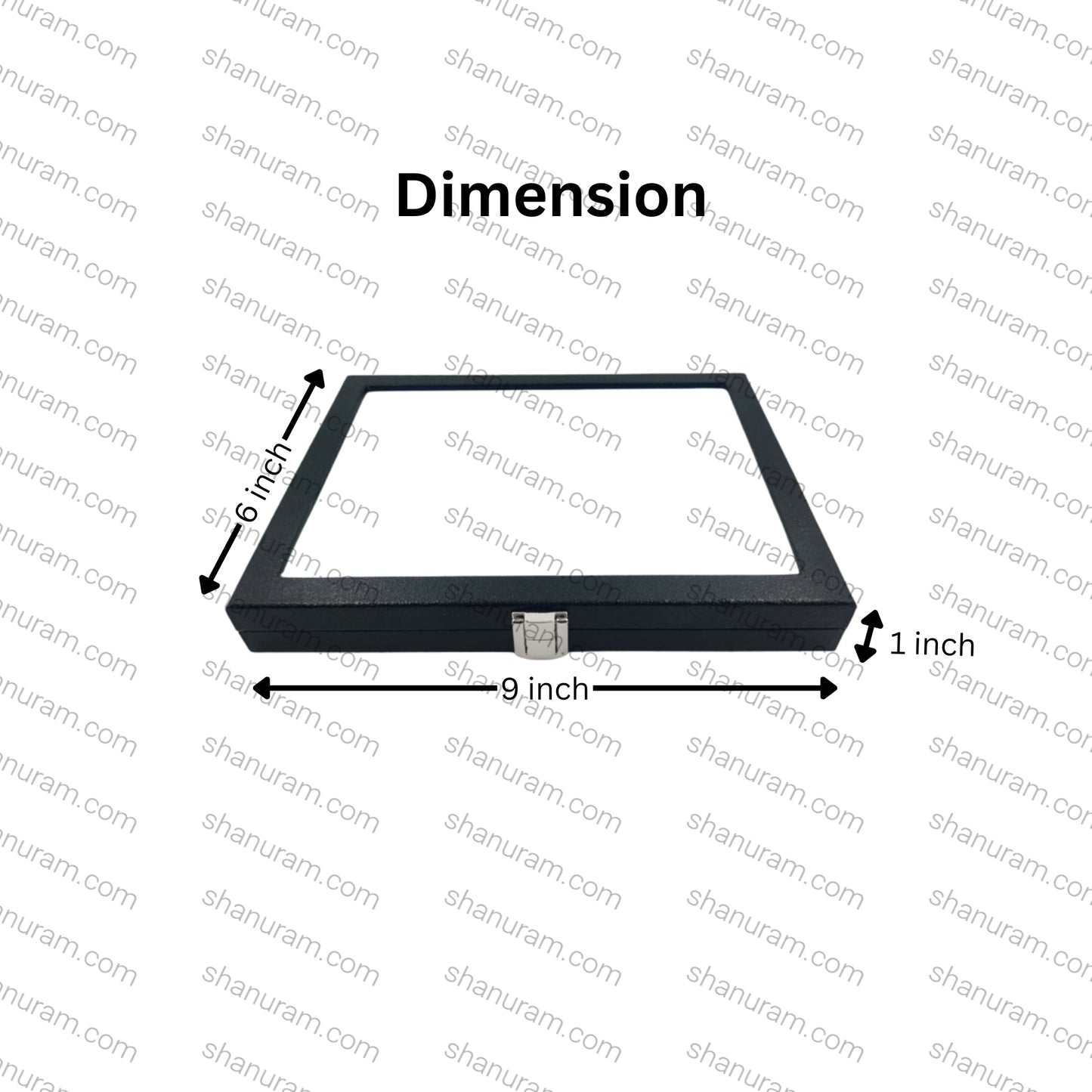 Gemstone Glass Display Storage Box | 9 x 6 inches
