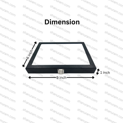 Gemstone Glass Display Storage Box | 9 x 6 inches