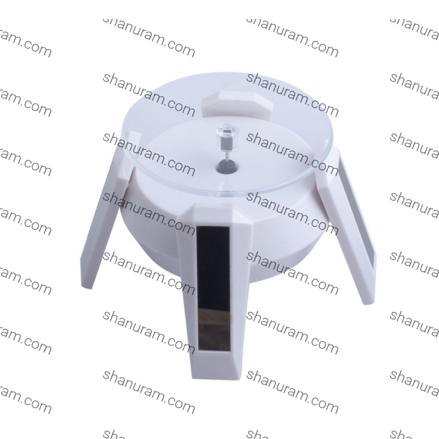 SOLAR DISPLAY STAND WITH LED White