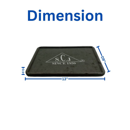 Black Suede Fabric Round Boundary Jewellery Display Tray