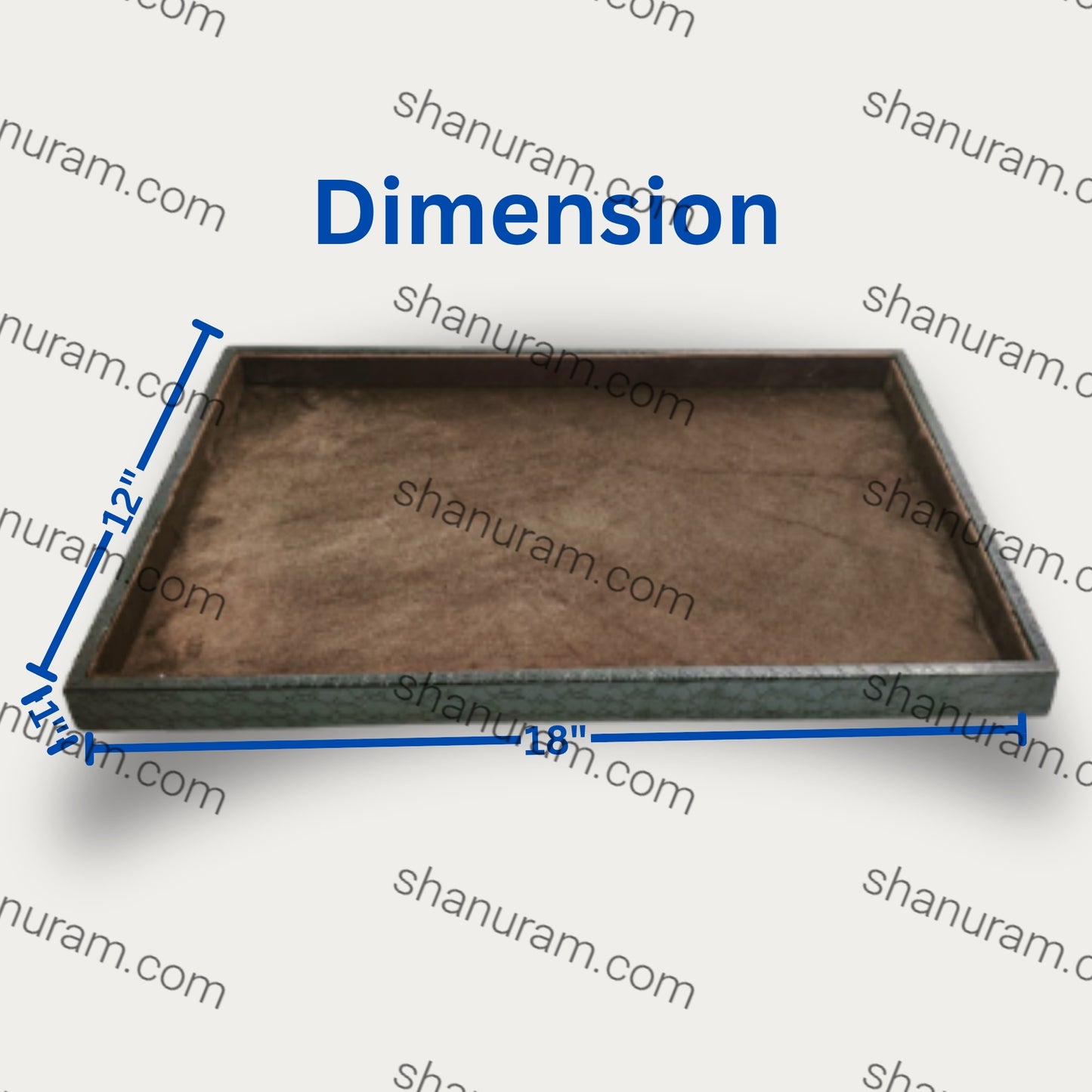 Crocodile Rexine Material Jewellery Display Tray(Large)