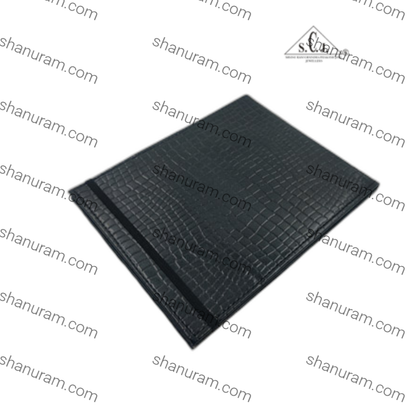 Portable Proffessional Make up Book Mirror With Sturdy Balck Crocodile Texture Frame