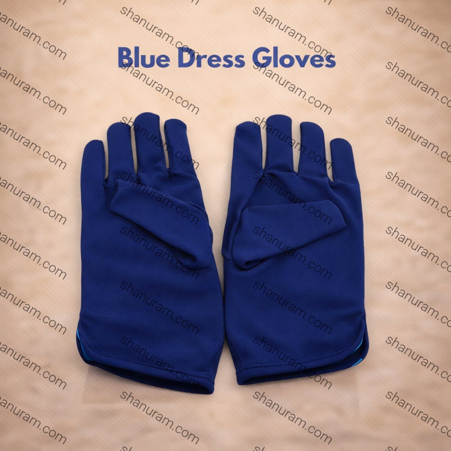 Poleyester Fiber Dark Blue Gloves