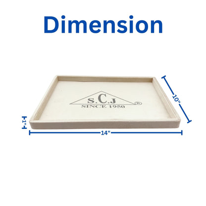 Cream Suede Fabric Jewellery Display tray