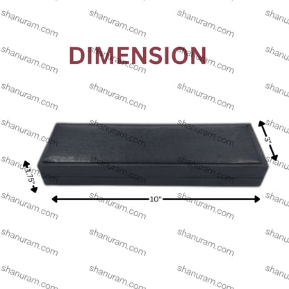 Black Crocodile Texture Large Chain Box