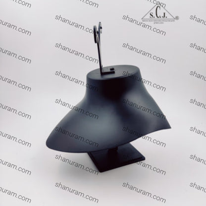 Black Plastic Choker Necklace Earring Jewellery Display Stand