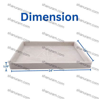 Cream Suede Fabric Jewellery Display tray(Long Height)