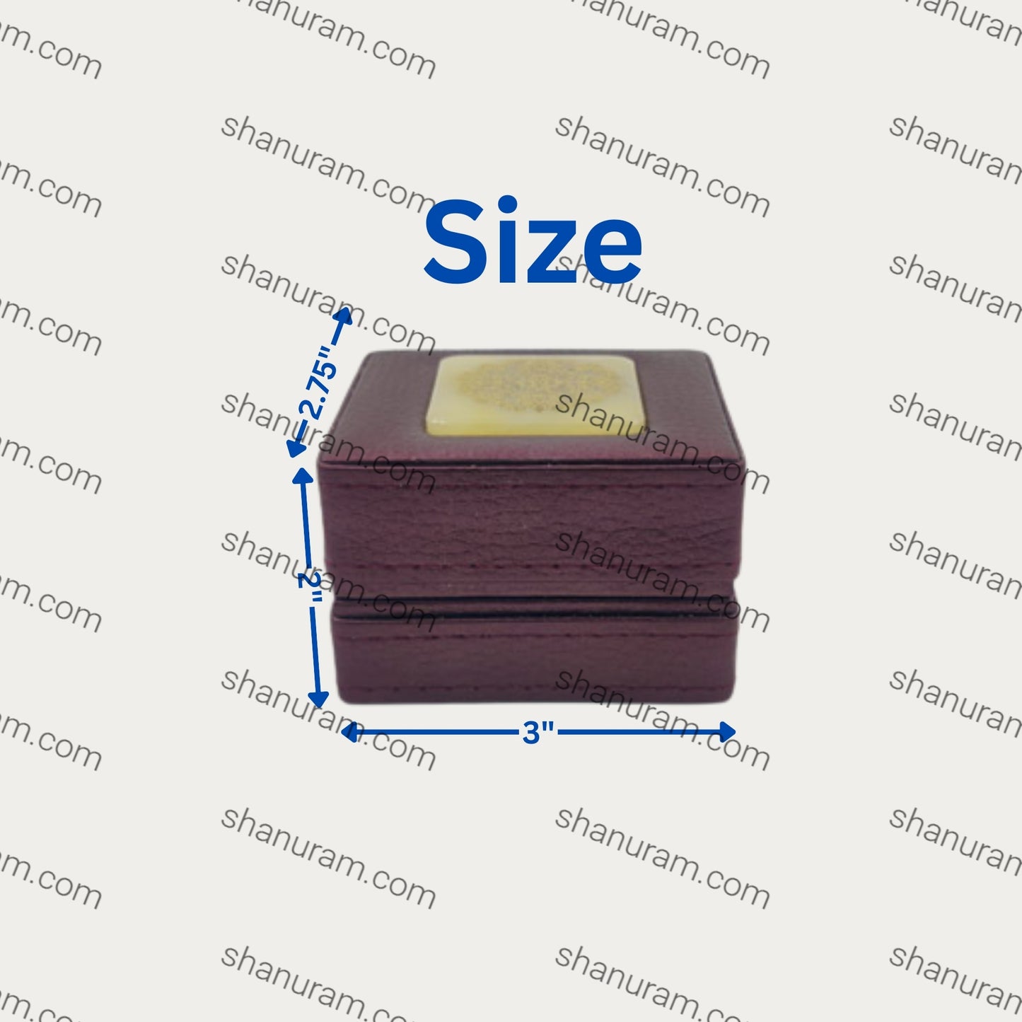 Leather Type Marble Polish Ring LED Light Box